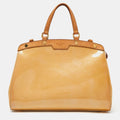Louis Vuitton Rose Florentine Monogram Vernis Brea Mm Bag