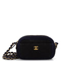 CHANEL Paris-Hamburg Camera Case Quilted Wool Mini