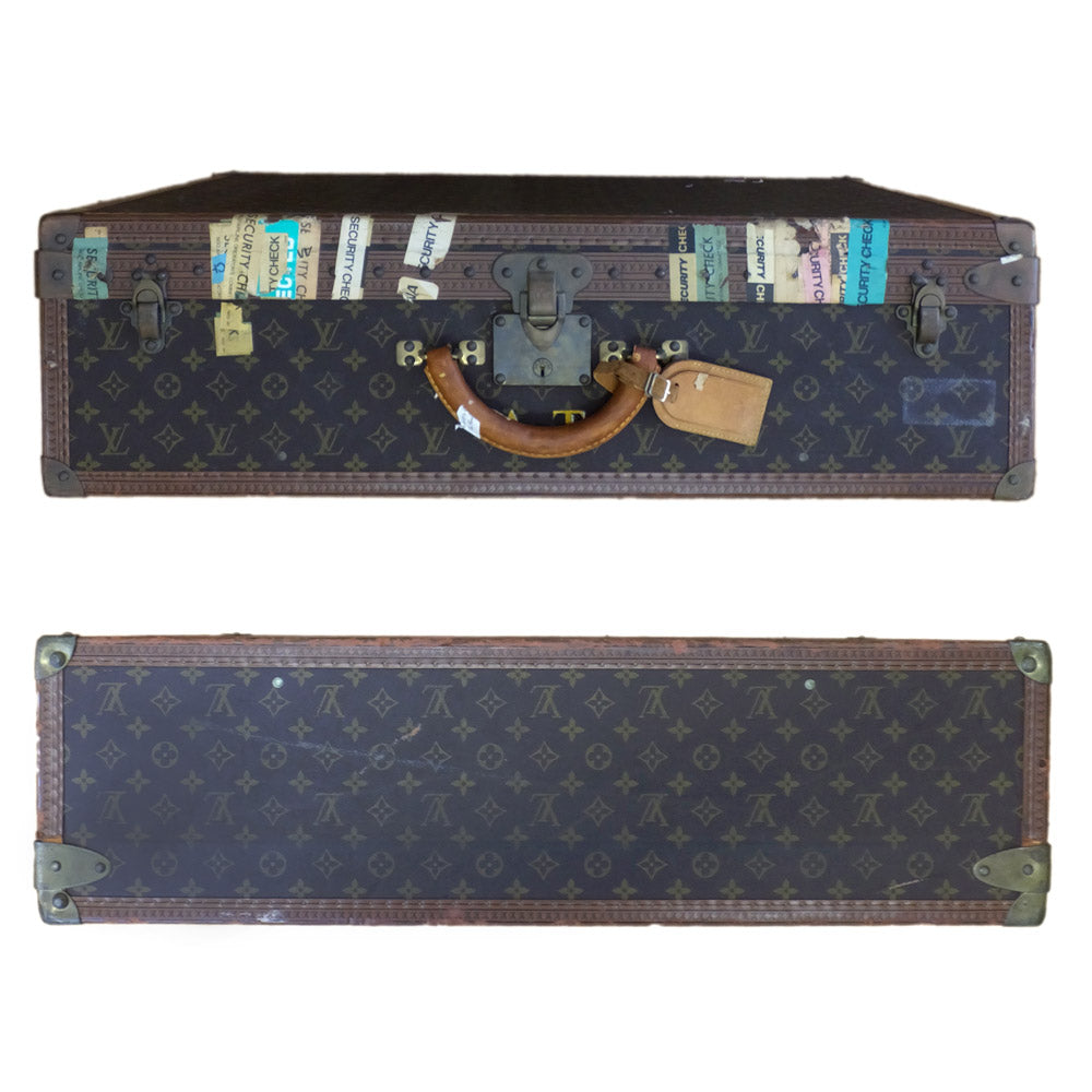 Louis Vuitton Alze-L75 Trunk Bag Travel Bag M21225 Monogram Brown G Gold  Leather Tr Initial AT