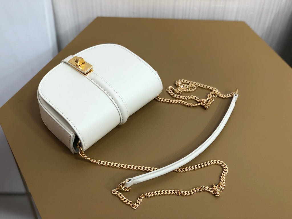 GLAMI Small Bowling Bag White For Women 5.5in/14cm