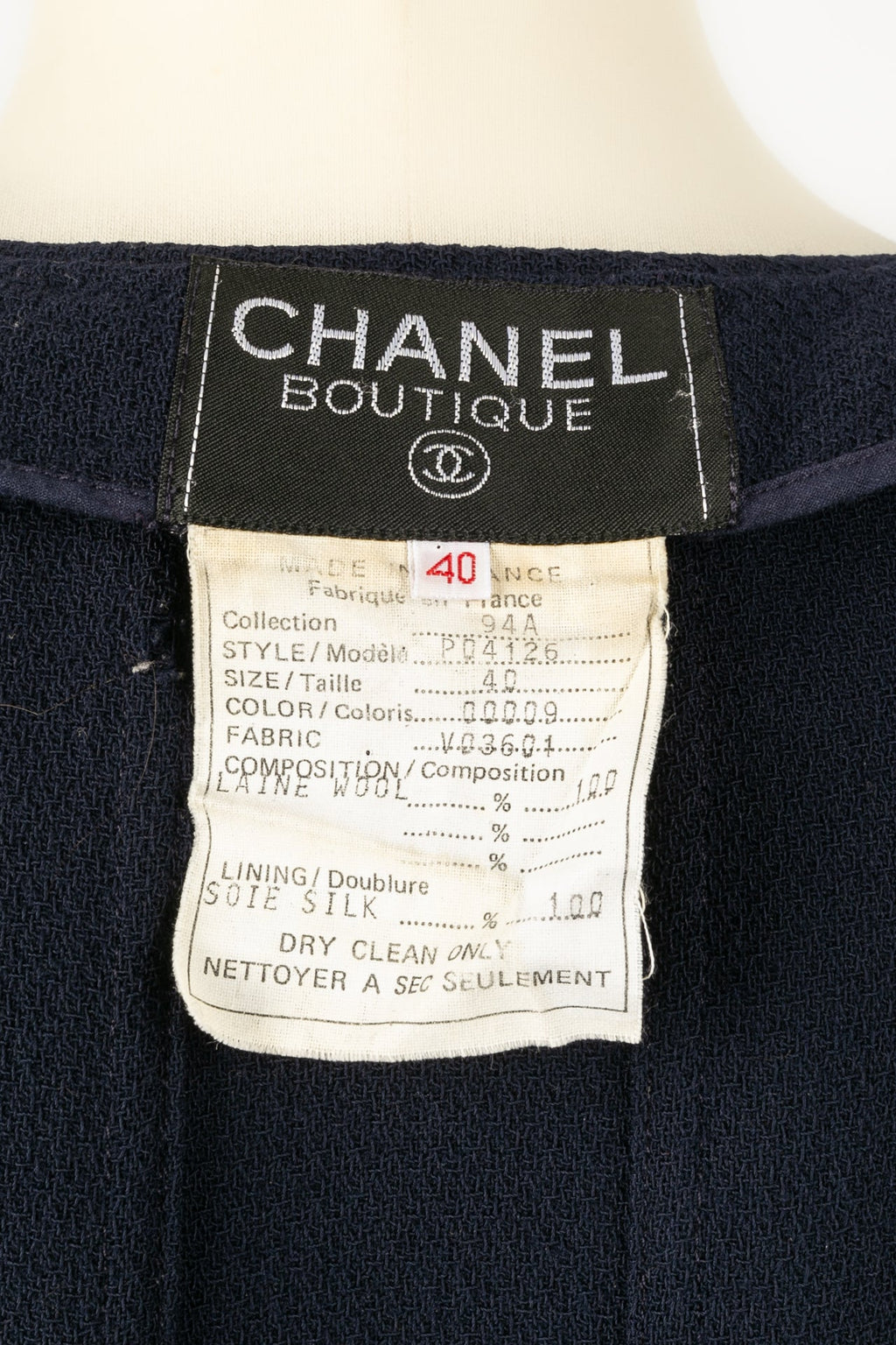 Ensemble Chanel Automne 1994