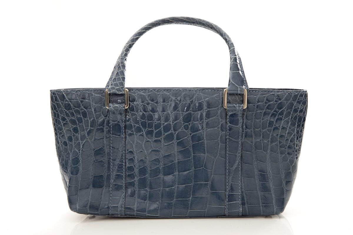 Vintage Peruzzi Blue Croc Cross-Body