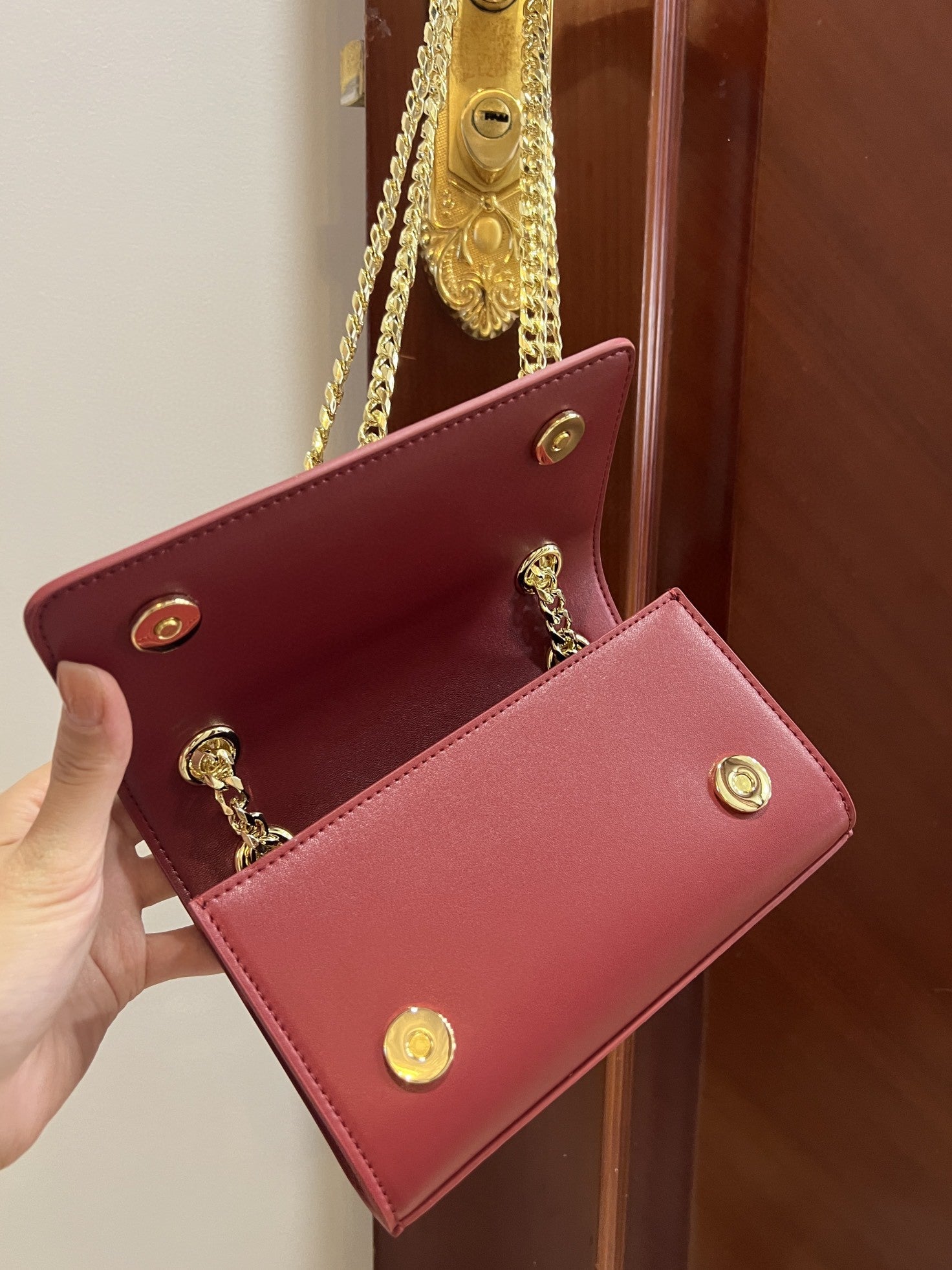 GLAMI Polished 3.5 Phone Bag Burgundy For Women 7.3in/19cm GLAMI