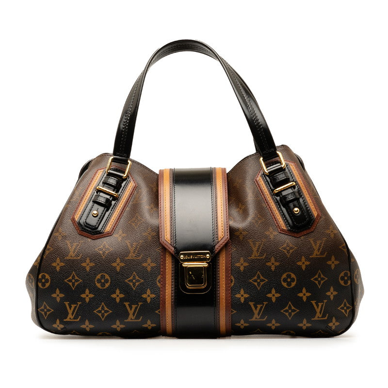 Louis Vuitton Monogram Mir Grid 2007 Limited Handbag M95579 Brown Black PVC Leather  Louis Vuitton