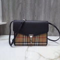 GLAMI Small Vintage Check And Crossbody Bag Black For Women, Bags 9in/24cm
