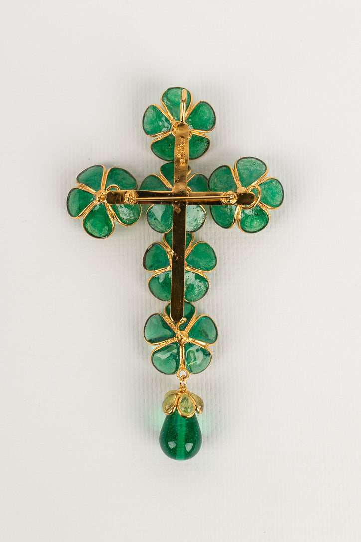 Broche croix Augustine