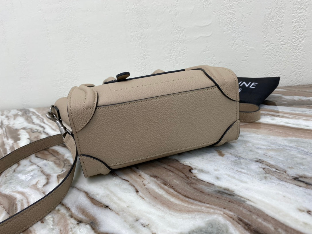 GLAMI Nano LuGucciage Bag In Drummed Brown For Women 8in/20cmÃƒâ€šÃ‚Â 