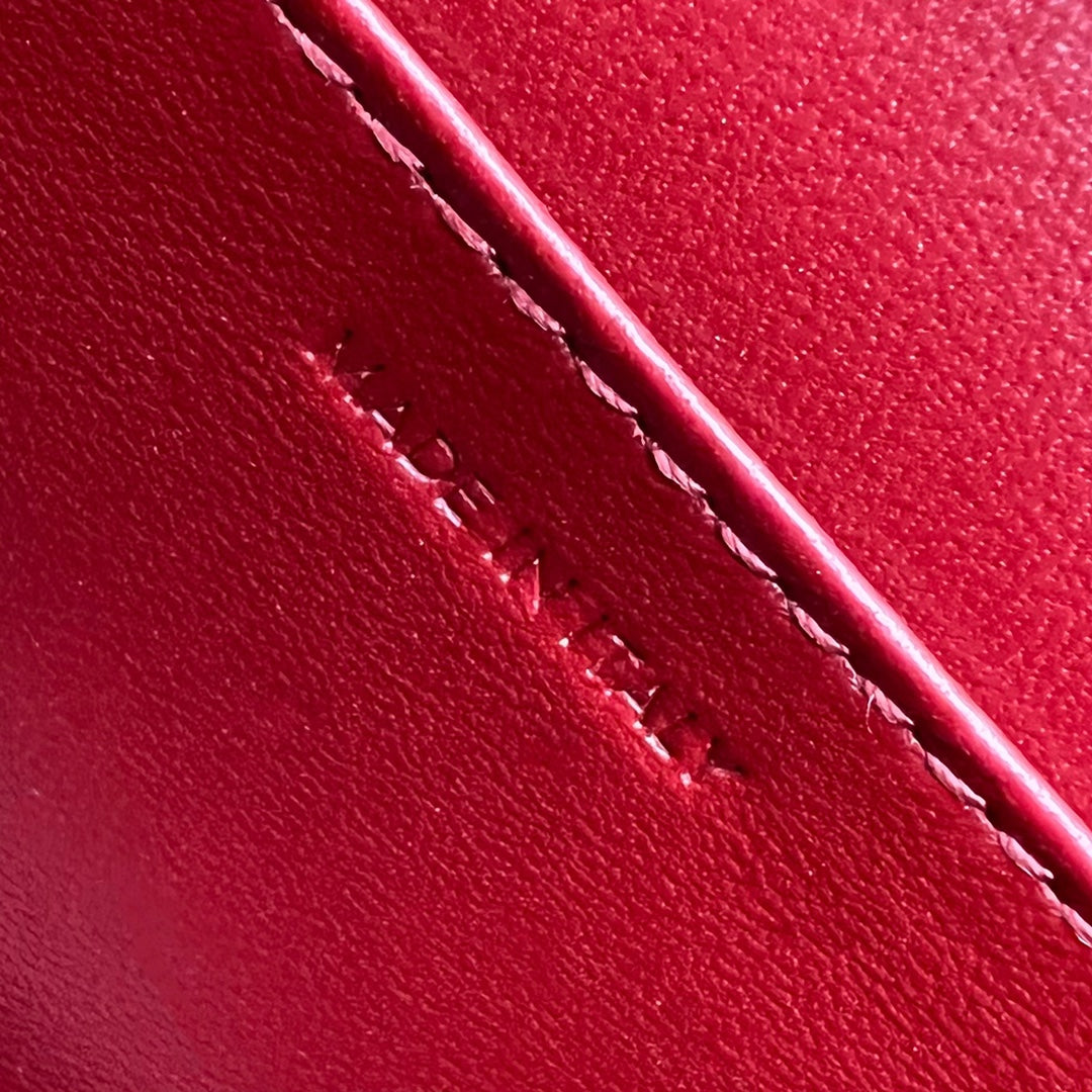 GLAMI Card Holder On Chain Triomphe Red For Women 4in/11cm 10J743DPV.27VD