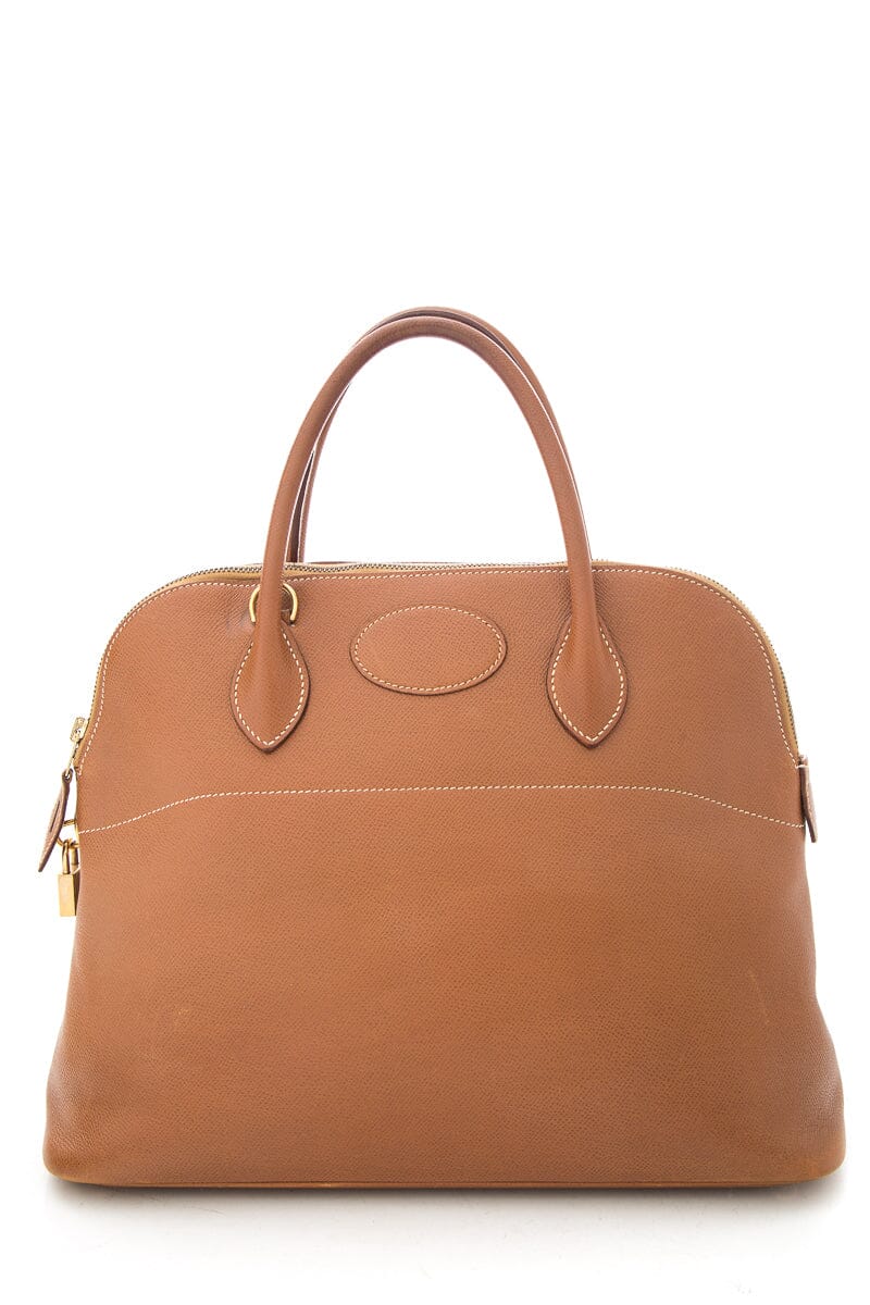 HermÃƒÆ’Ã‚Â¨s Brown Bolide 35cm Handbag