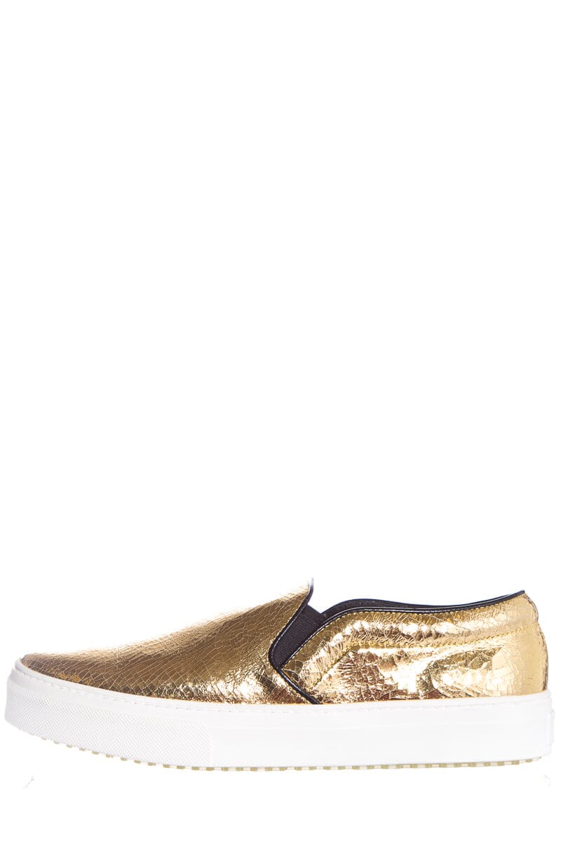 CÃƒÆ’Ã‚Â©line Gold Embossed Sneakers SZ 40 NWT