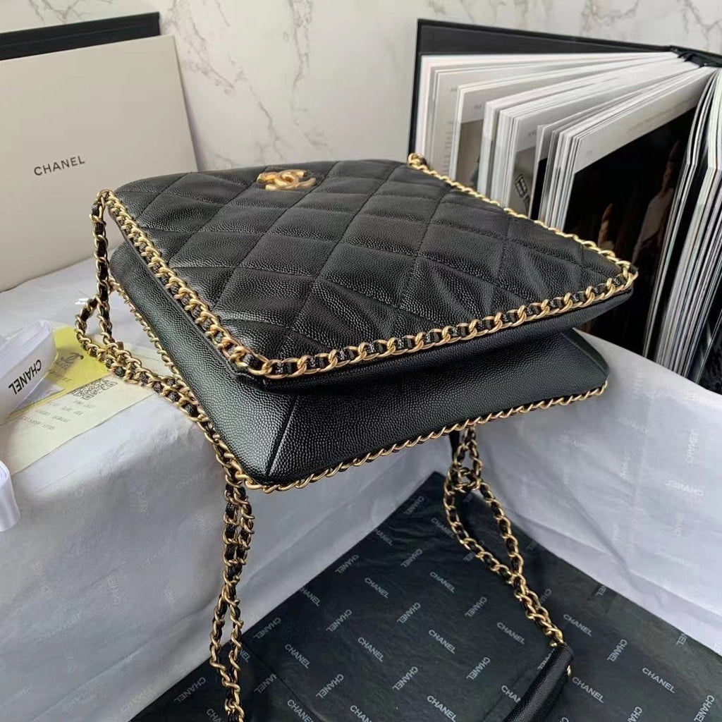 CHLSmall Shopping Bag Black For Women Bags 9.1in/23cm AS3470 B08850 94305