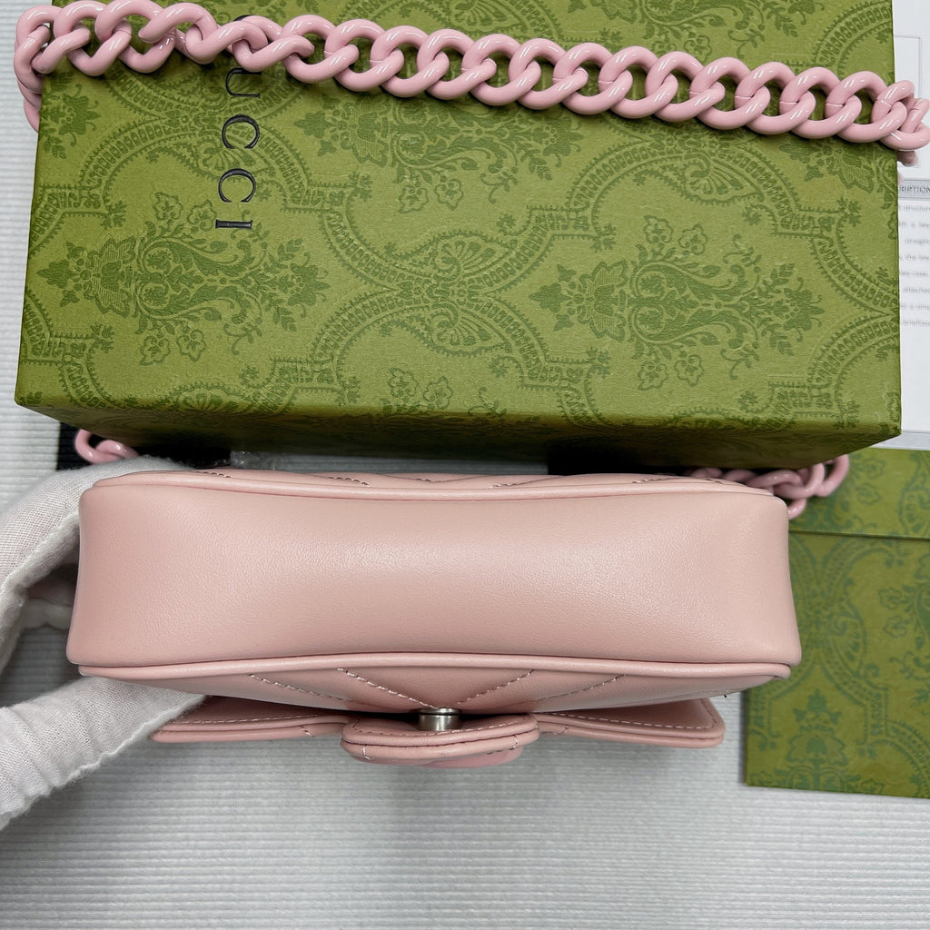 gg Marmont Super Mini Bag Pink For Women, Women’s Bags 6.2in/17cm gg