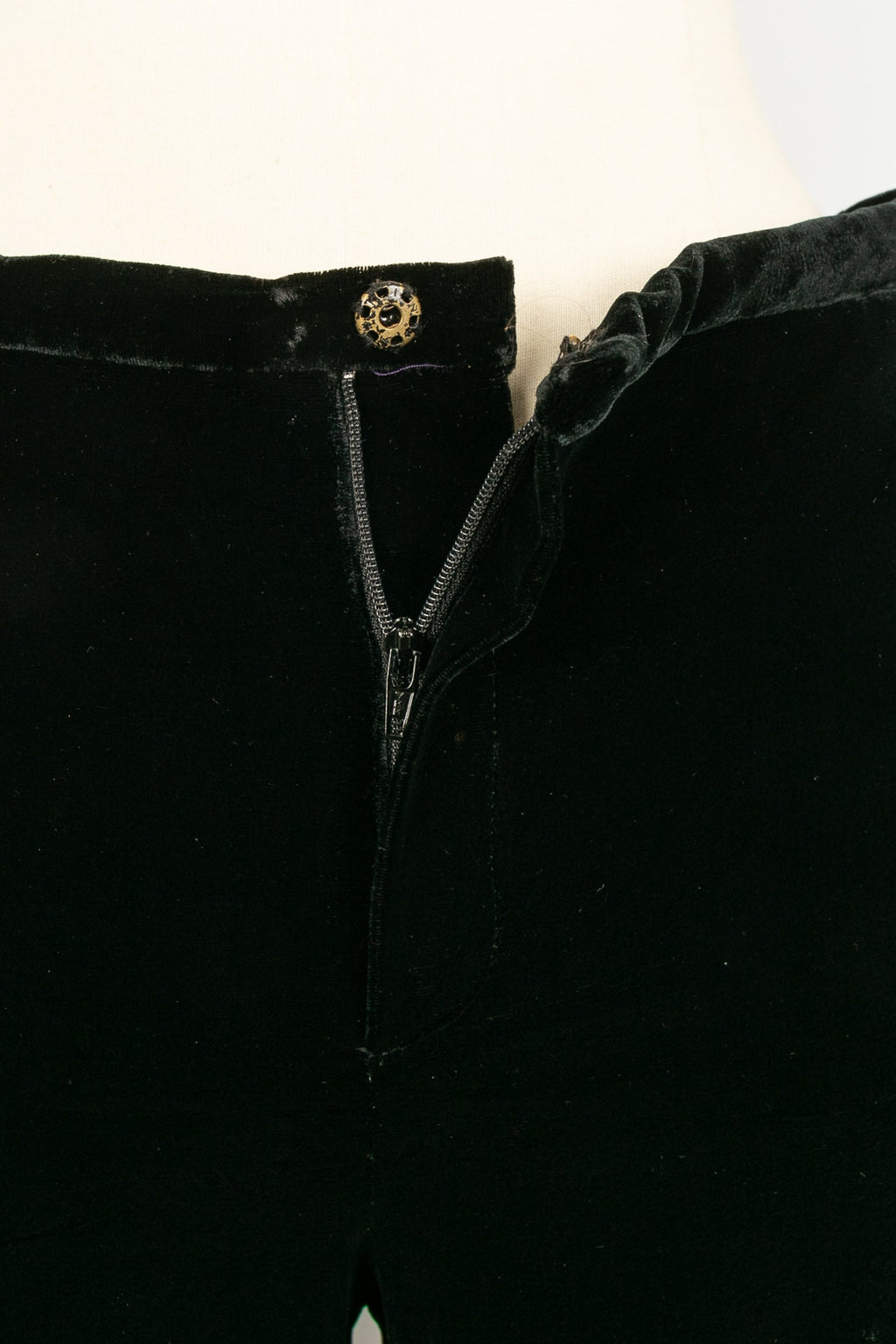 Pantalon pantacourt en velours Jean-Paul Gaultier