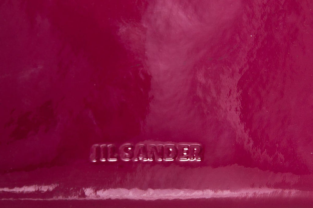 Jil Sander Magenta Patent Leather Clutch