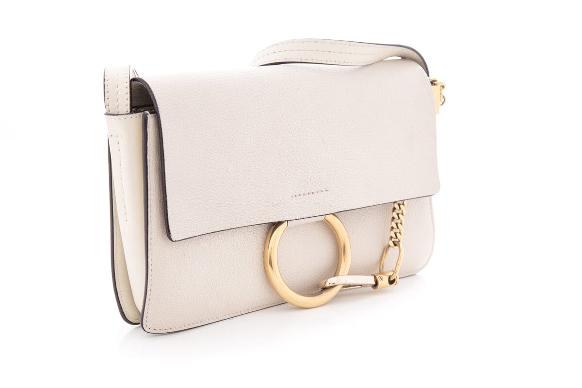 Chloe Cream Faye Small Leather Handbag
