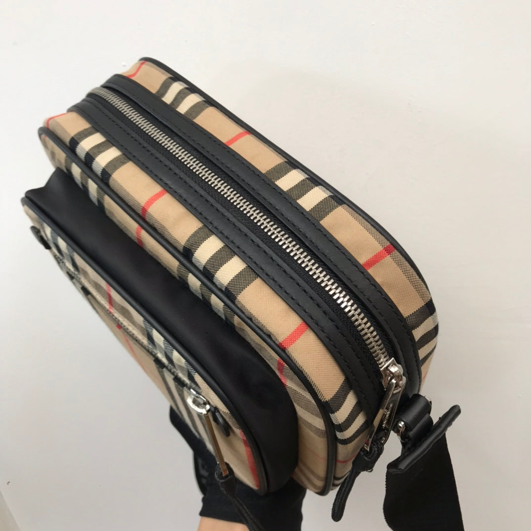 GLAMI Vintage Check And Crossbody Bag For Men, Bags 8.6in/22cm