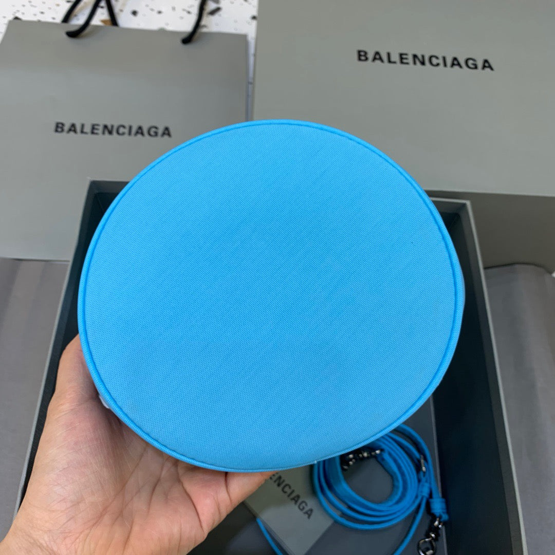 Balen Le Cagole MeGLAMIum Bucket Bag In Light Blue, For Women,  Bags 11.8in/30cm