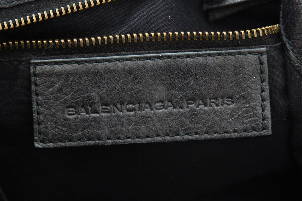 Balenciaga Black 2 Way City Handbag