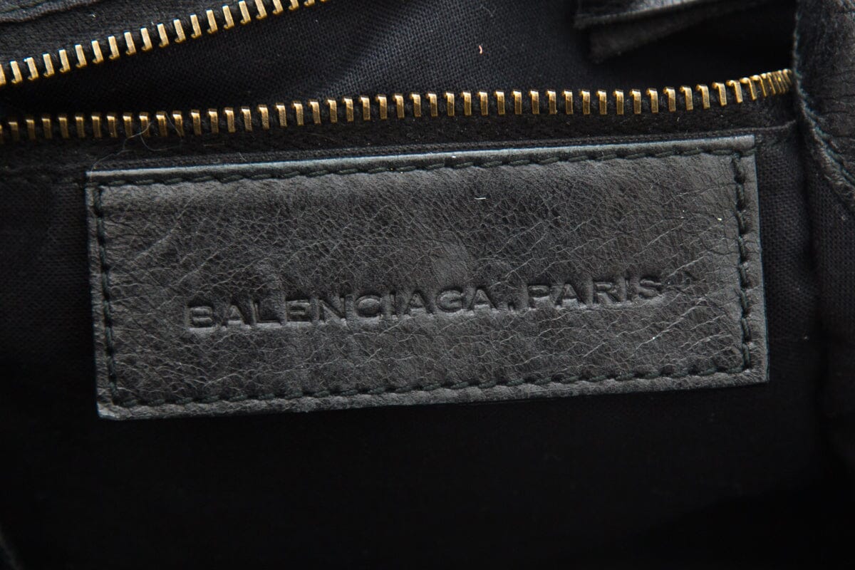 Balenciaga Black 2 Way City Handbag