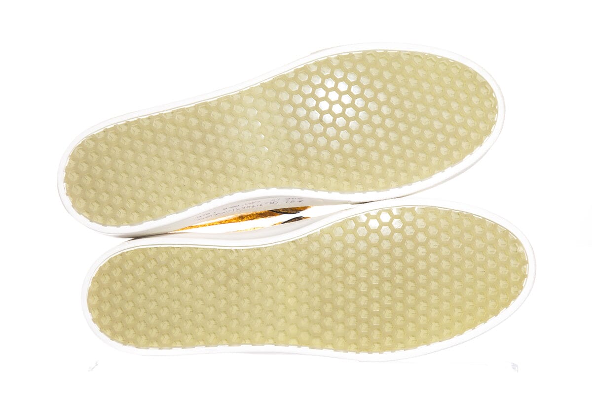 CÃƒÆ’Ã‚Â©line Gold Embossed Sneakers SZ 40 NWT