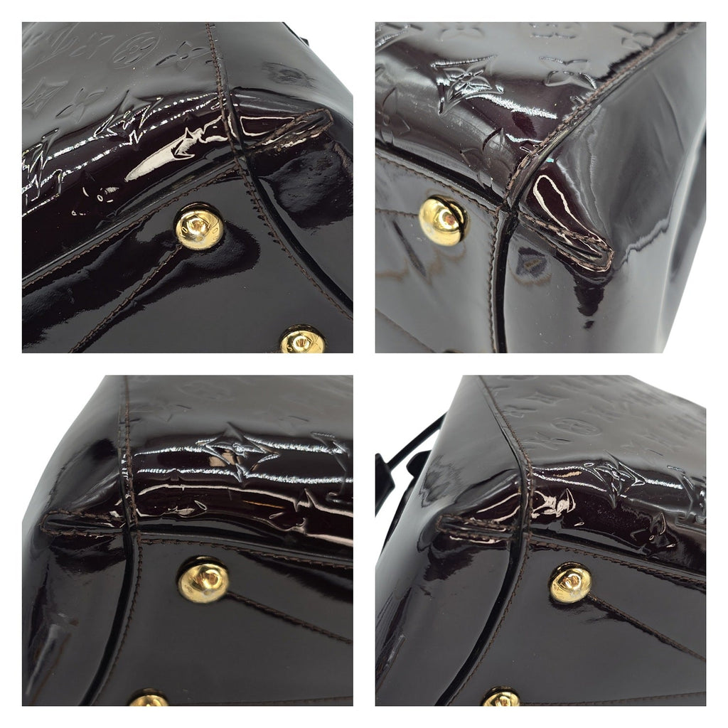 Louis Vuitton Monogram Amarante Vernis Montaigne MM Satchel