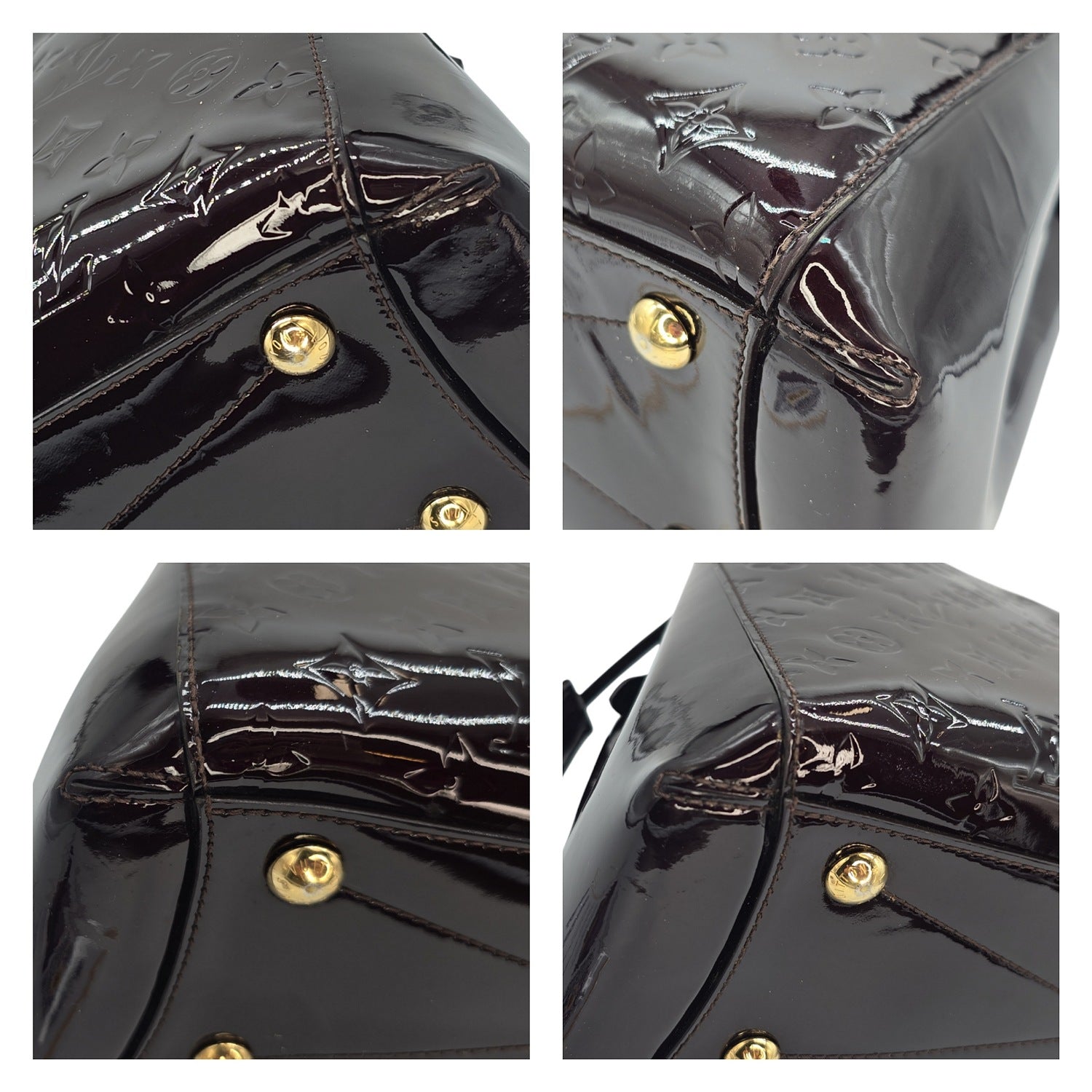 Louis Vuitton Monogram Amarante Vernis Montaigne MM Satchel