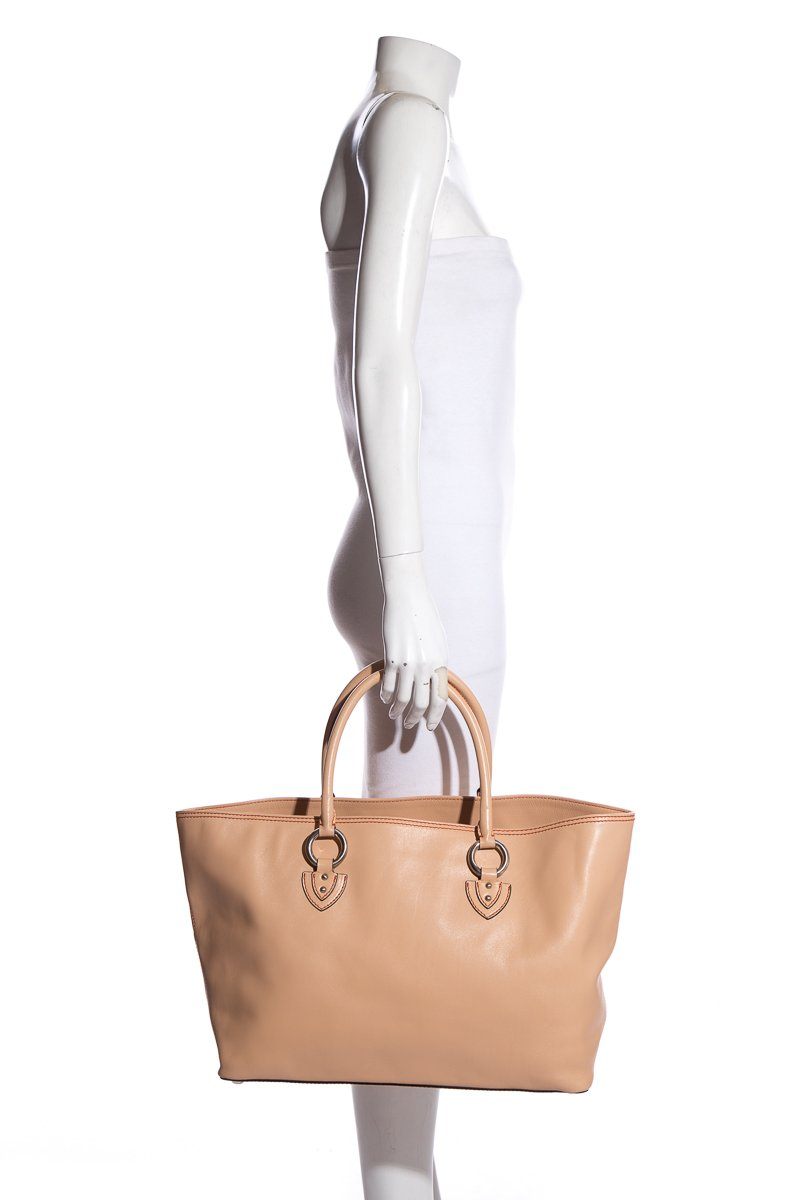 Marc Jacobs Nude Leather Dual Strap Tote
