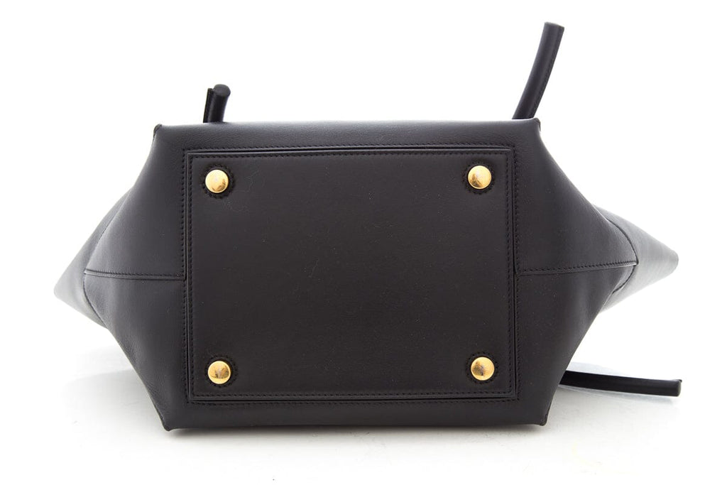 Proenza Schouler Black Leather Pipe Handbag