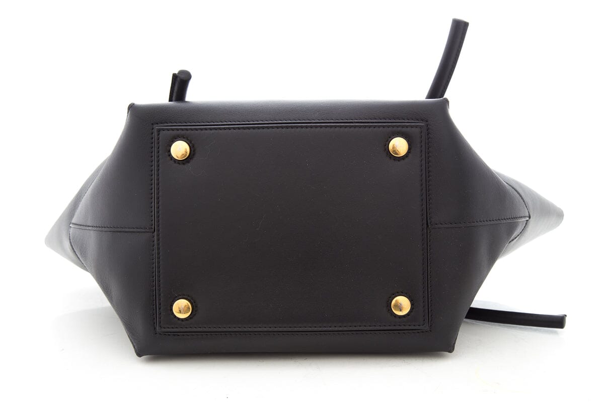 Proenza Schouler Black Leather Pipe Handbag