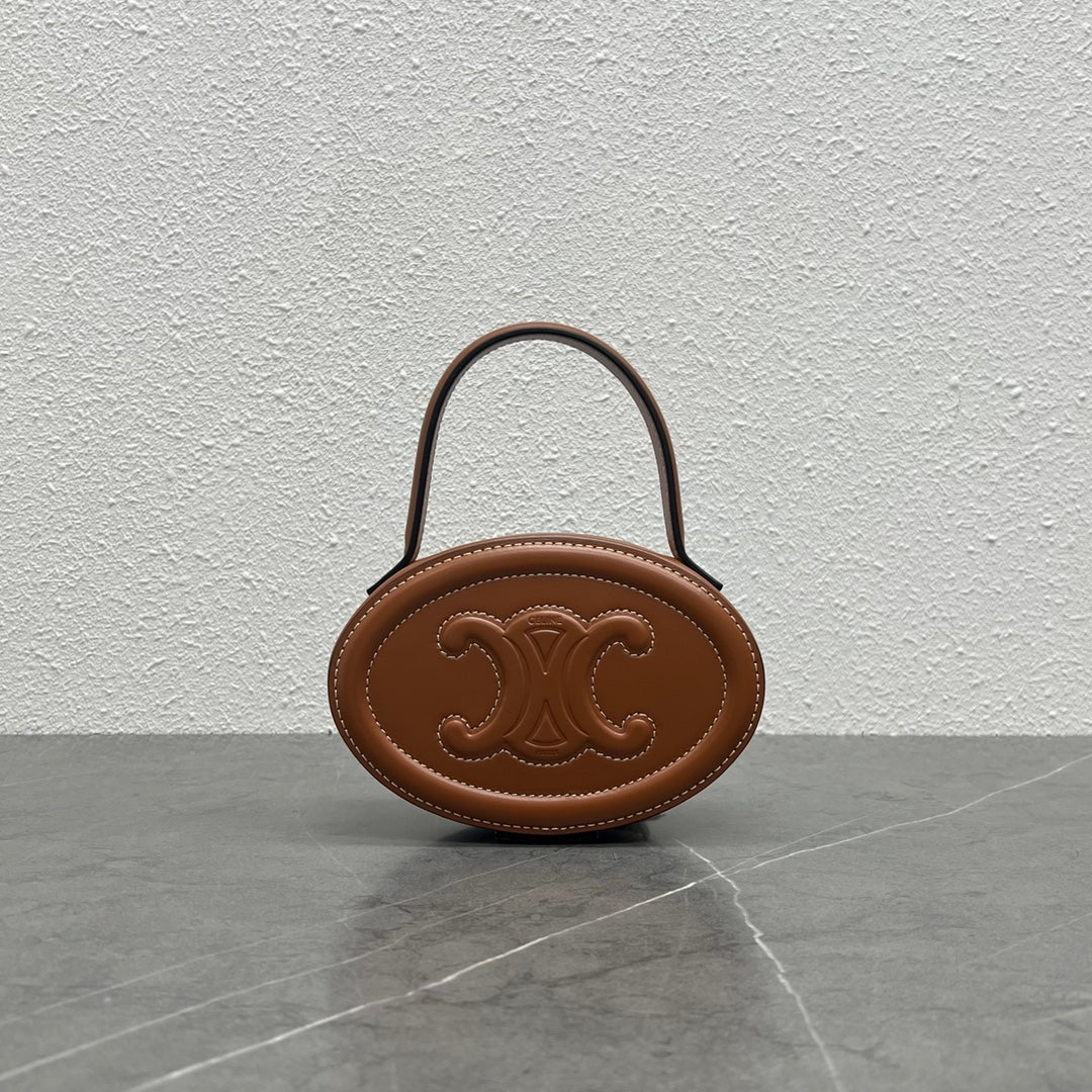 GLAMI Oval MinauGLAMIere Cuir Triomphe Brown For Women 6in/11.5cm 198613DU6.04LU