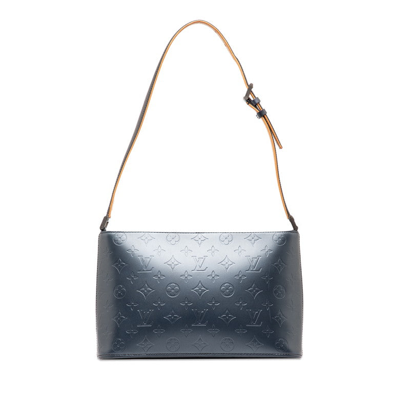 Louis Vuitton Monogram Mat Arston Handbag M55125 Blue Leather  Louis Vuitton