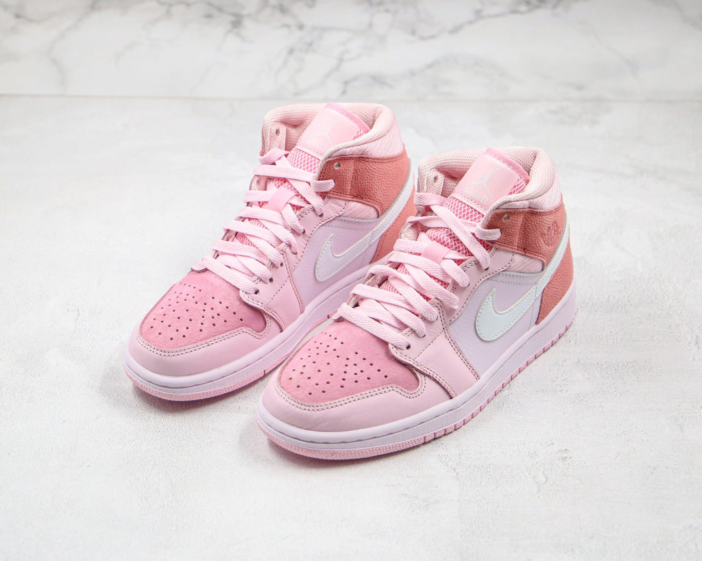 Designer Air Jordan 1 Mid" GLAMIgital Pink High Q
