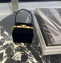 GLAMI Triomphe Hardshell Velvet Bag Black For Women 4in/10cmÃƒâ€šÃ‚Â 
