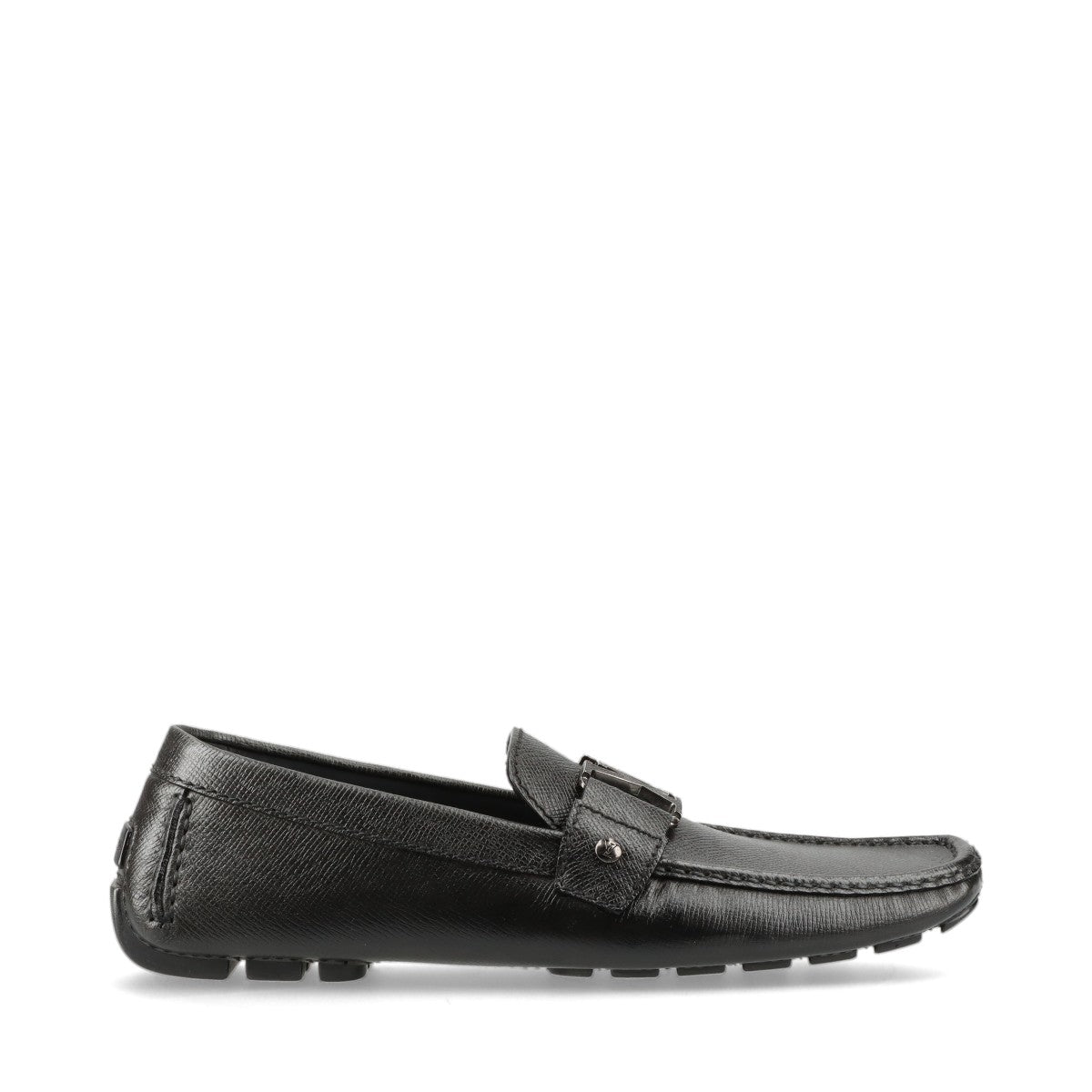 Louis Vuitton Monte Carlo Line 16 Years Leather Driving Shoes 7.5 Men Black FA0186 LV Logo