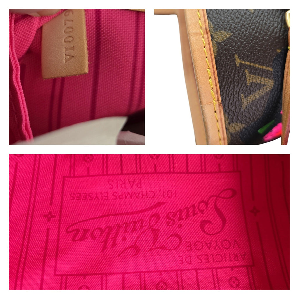 Louis Vuitton Neverfull MM Stephen Sprouse Monogram Roses