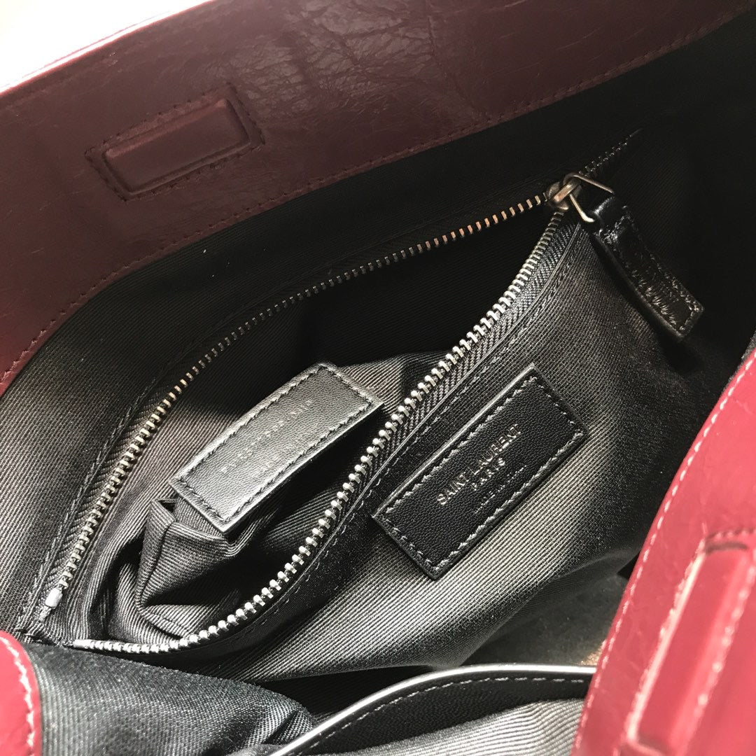 GLAMI Niki MeGLAMIum Shopping Bag Burgundy For Women 12.6in/32cm YSLÃ‚Â 