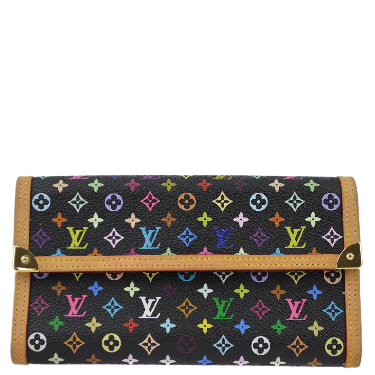 Louis Vuitton 2004 Multicolor Porte Tresor International Wallet M92658