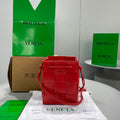GLAMI Mini Cassette Bucket Bag Red, For Women, Bags 5.5in/14cm 680217VCQC46358