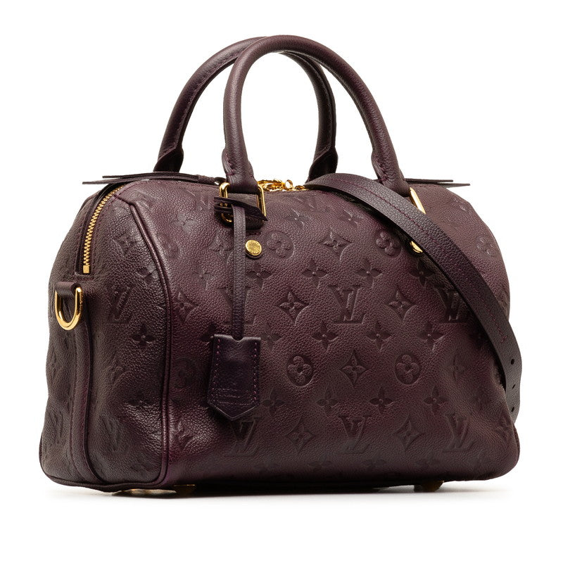 Louis Vuitton Monogram Amplant Speedy Bandouliere 25 Handbag Shoulder Bag 2WAY M40765 Of Purple Leather  Louis Vuitton