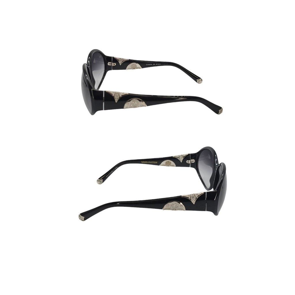 Louis Vuitton Iris PM Rhinestone Oval Sunglasses Z0265W