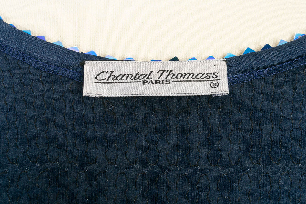 Gilet bleu ÃƒÆ’Ã‚Â  sequins Chantal Thomass