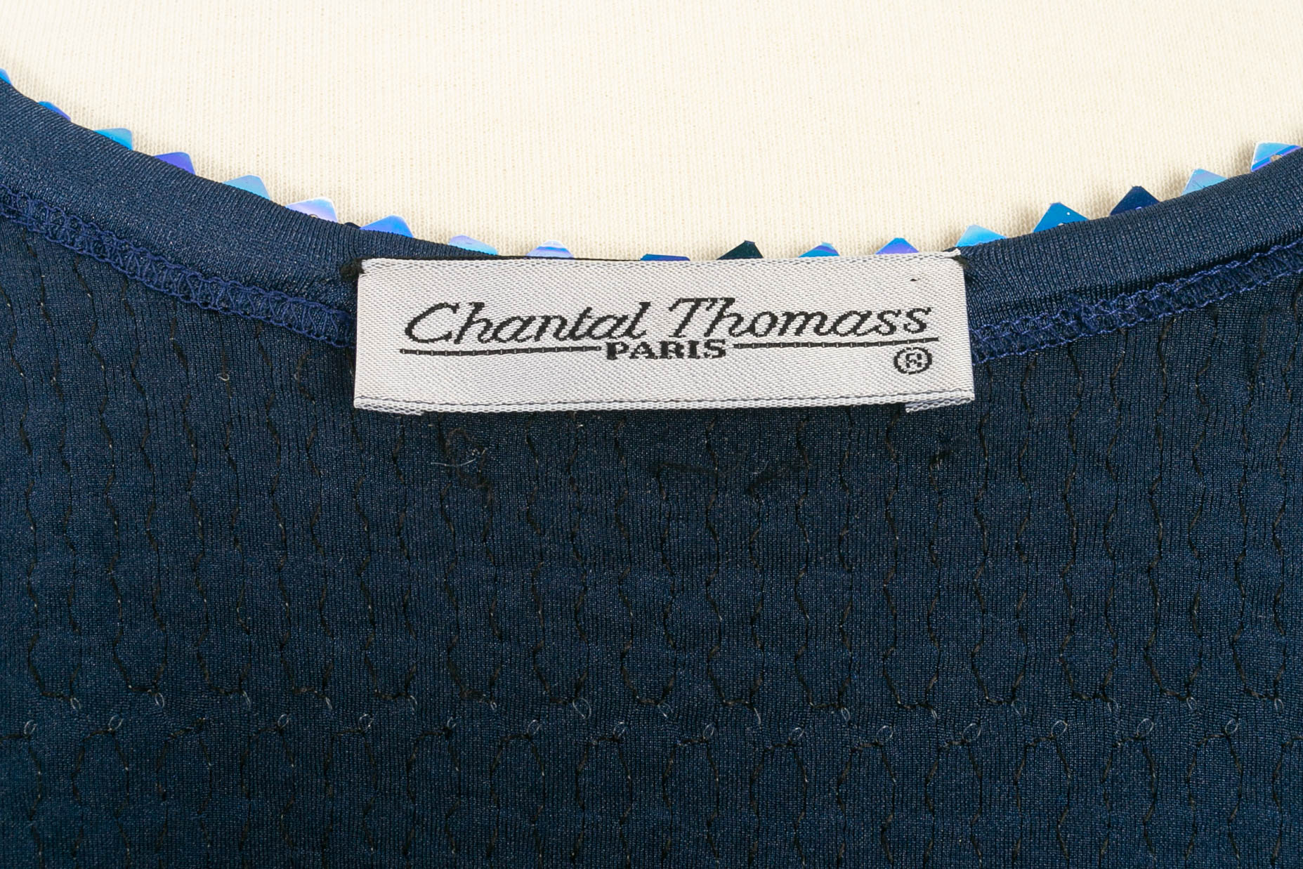 Gilet bleu ÃƒÆ’Ã‚Â  sequins Chantal Thomass