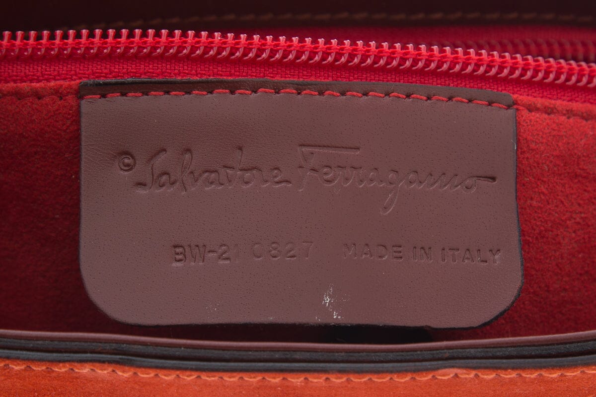 Salvatore Ferragamo Orange Baguette