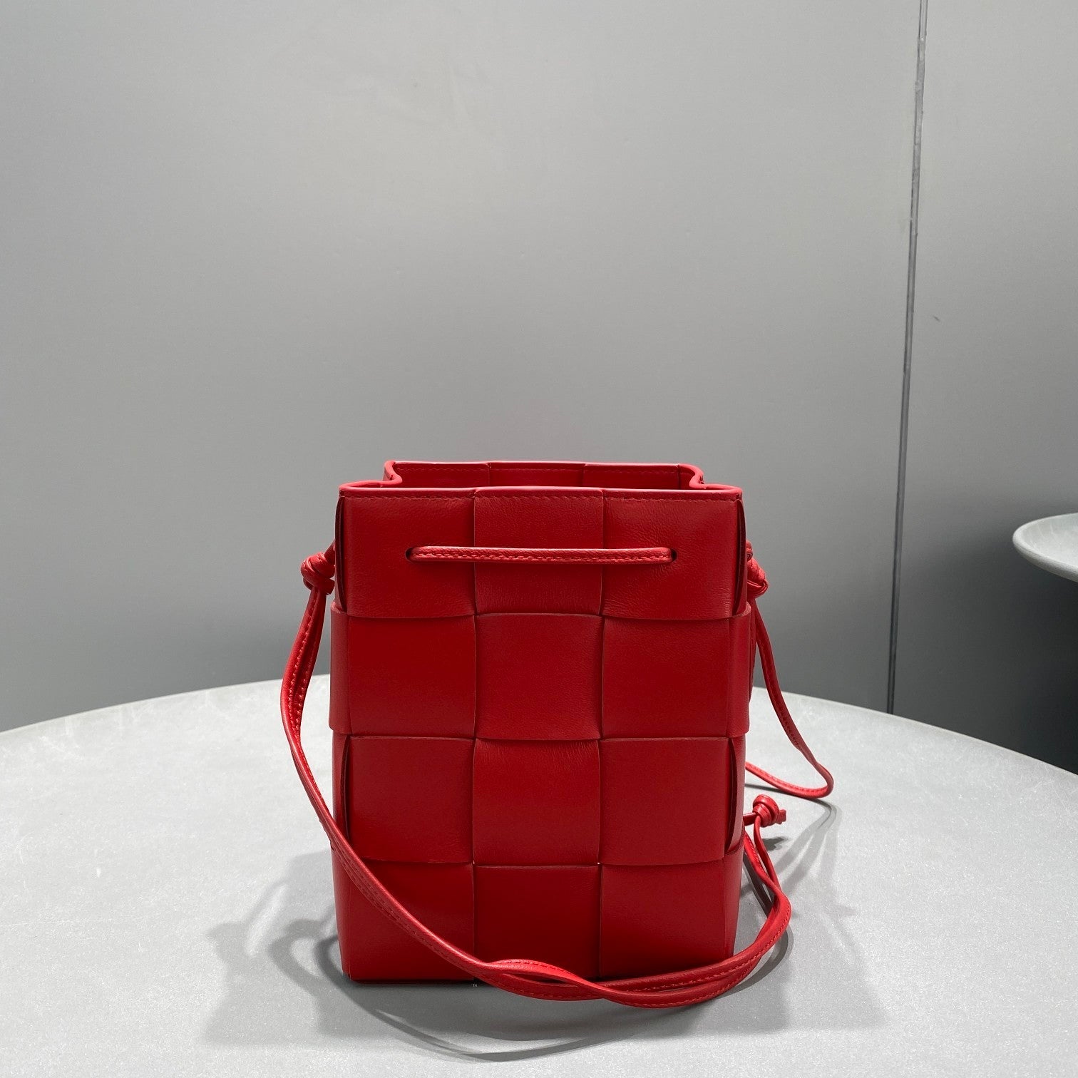 GLAMI Mini Cassette Bucket Bag Red, For Women, Bags 5.5in/14cm 680217VCQC46358