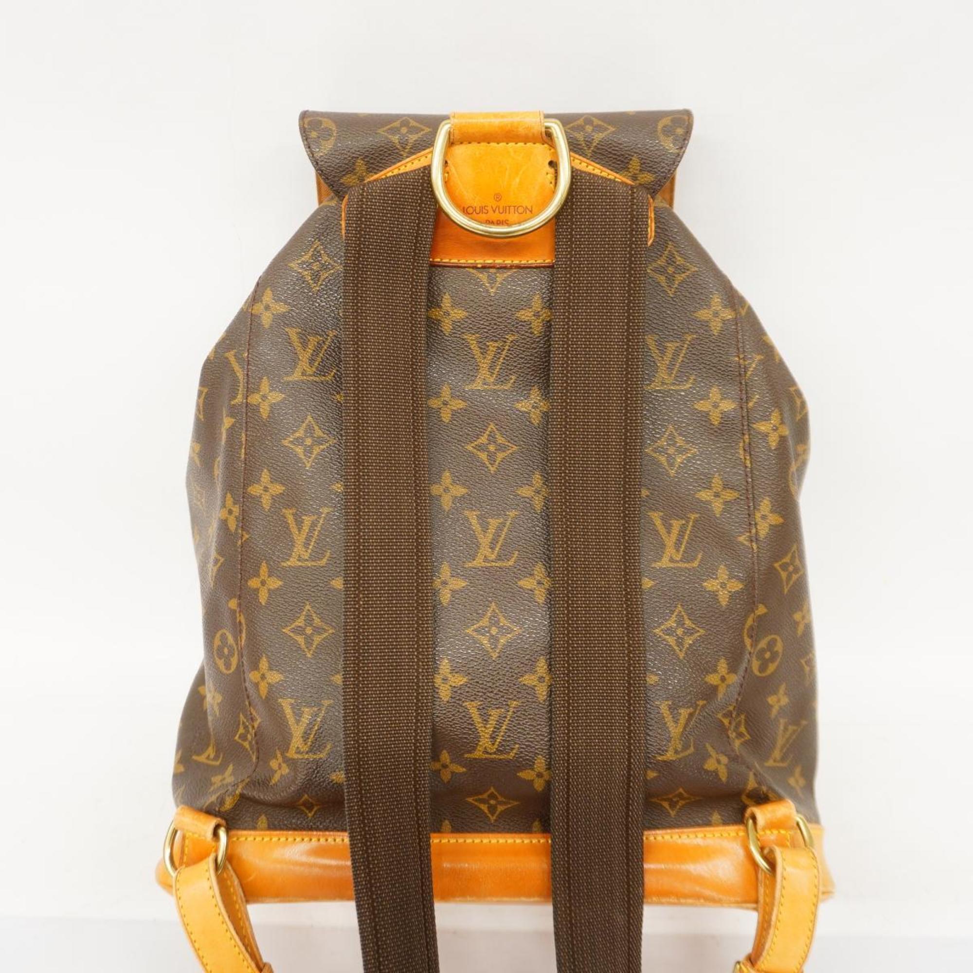 Louis Vuitton Montsouris Gm  Canvas Backpack Bag ()