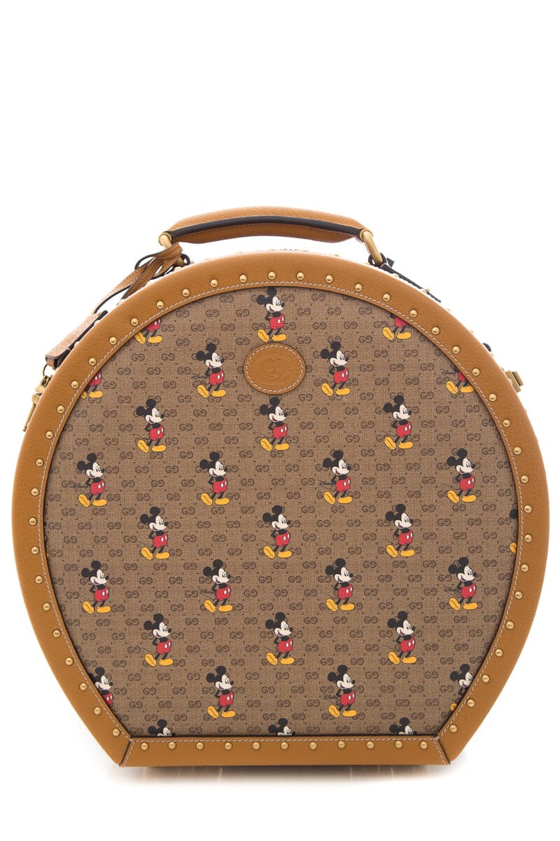 Gucci 2020 Exclusive Capsule Collection with Disney Monogram Leather Hat Case