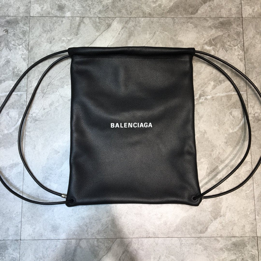 Balen Everyday Drawstring Backpack In Black, For Women,  Bags 18.5in/47cm