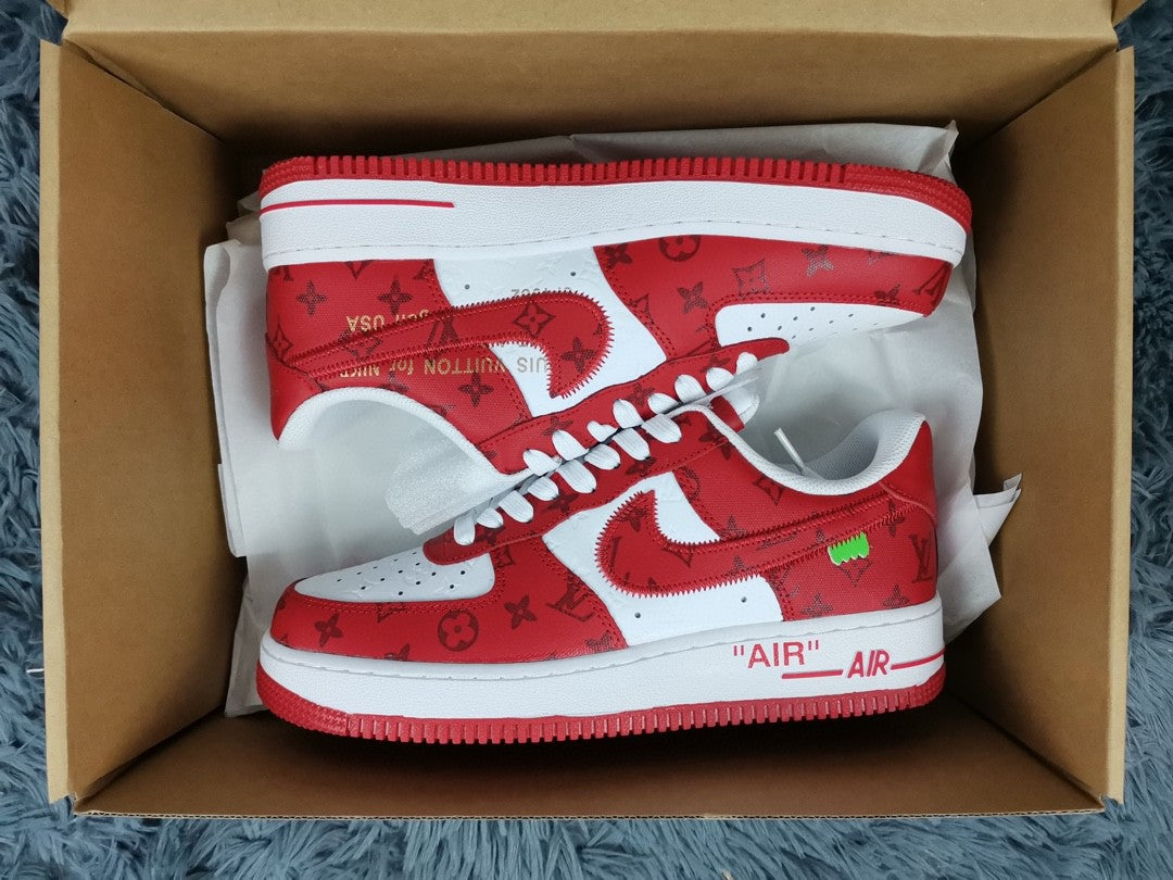Ã‚Â GLAMI ForGLAMI 1 Low x Louis Vuitton Virgil Abloh ‘White Red’ For Men LD 0242