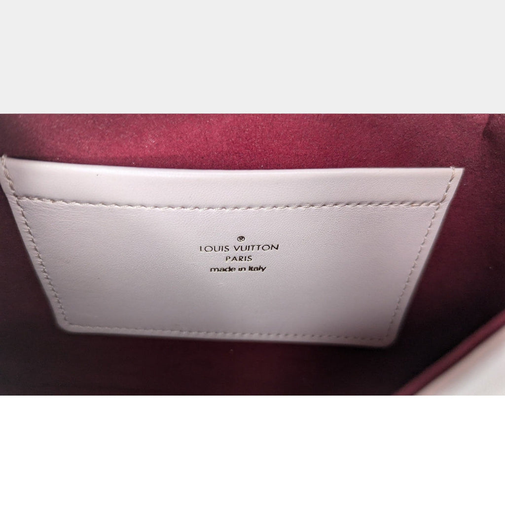 Louis Vuitton Pink Monogram Embossed Lambskin Coussin Pochette