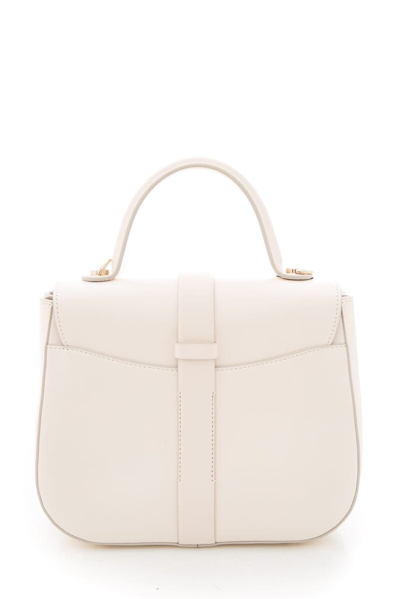 Roger Vivier White Leather Top Handle Handbag